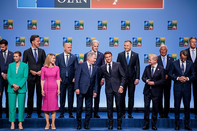 Liderzy NATO podczas szczytu