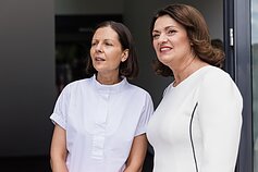 Diana Nausėdienė priima šalių lyderių sutuoktinius ir partnerius Nacionalinėje dailės galerijoje