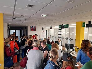 Laukiančiųjų eilės Klaipėdos vaikų ligoninės konsultacinėje poliklinikoje