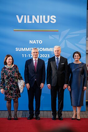 NATO generalinis sekretorius Jensas Stoltenbergas Jensas stoltenbergas, Ingrid Schulerud, Gitanas Nausėda, Diana Nausėdienė
