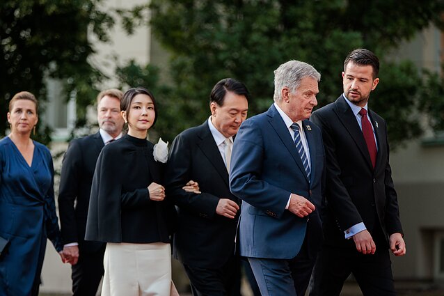 Iškilmingas priėmimas prezidentūroje