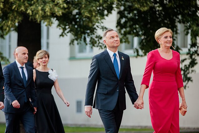Iškilmingas priėmimas prezidentūroje