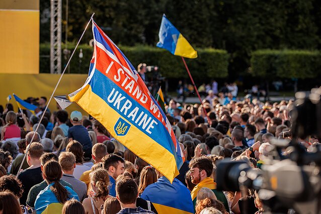 Koncert na rzecz poparcia Ukrainy w Wilnie Koncert na rzecz poparcia Ukrainy w Wilnie