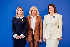 Brigitte Macron Ukrainos centre susitiko su Diana Nausėdiene ir Olena Zelenska