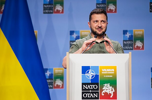 Zelenskis apie paramą Ukrainai bei Rusijos atskaitomybės siekį: įšaldytas konfliktas nereikš pergalės