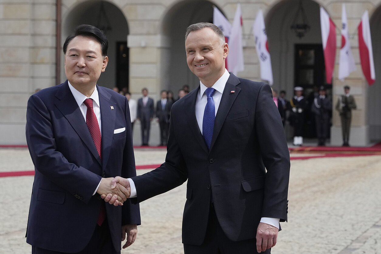 Prezydent Korei Południowej Yoon Suk-yeol i Prezydent RP Andrzej Duda Prezydent Korei Południowej Yoon Suk-yeol i Prezydent RP Andrzej Duda