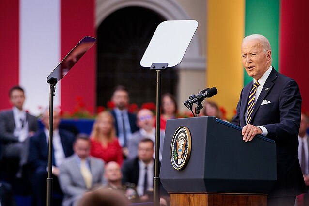 Landsbergis apie Bideno kalbą: svarbu, kad Lietuva dar kartą garsiai įvardyta kaip Amerikos sąjungininkė