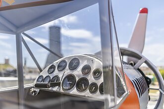 „Poczuć lot Dariusa i Girėnasa“. Replika samolotu Lituanica dostępna dla odwiedzających