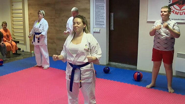 Gintaras ir Laura karatė kovos meno moko neįgaliuosius: jie tokie kaip visi, o svarbiausia – kantrybė ir motyvacija
