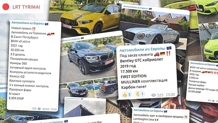 Žinios. Per Lietuvą į Rusiją – prabangių automobilių eksportas: rusai sankcijas apeina per Baltarusiją