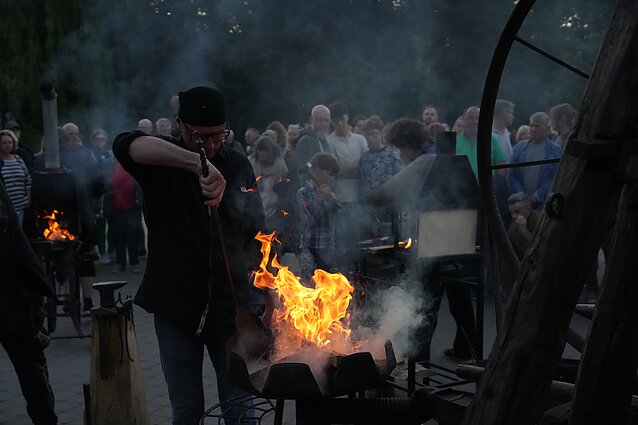 „Užventis MENE XIV. 2023“ plenero bei kalvystės stovyklos-festivalio akimirka