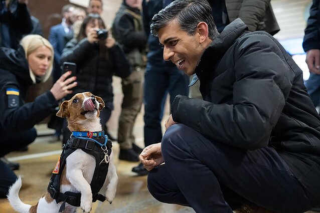Šuniuko Patrono susitikimas su Jungtinės Karalystės ministru pirmininku Rishi Sunaku