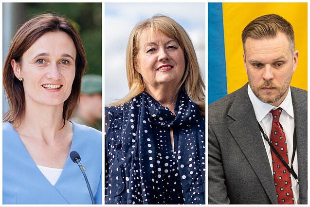 Viktorija Čmilytė-Nielsen, Vilija Blinkevičiūtė, Gabrielius Landsbergis