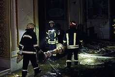 Odesoje per rusų ataką sugriauta į UNESCO paveldo sąrašą įtraukta katedra