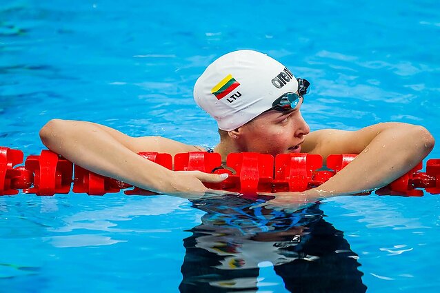 Žinios. Fukuokoje vykstančiame pasaulio plaukimo čempionate Kotryna Teterevkova pateko į pusfinalį
