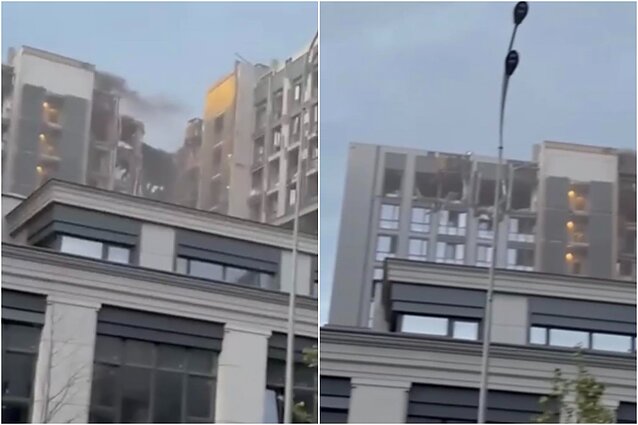 Rusijos karas prieš Ukrainą. Apšaudytas Dnipras