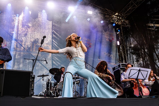 Festivalio „Galapagai“ akimirka - scenoje Aistė Festivalio „Galapagai“ akimirka - scenoje Aistė