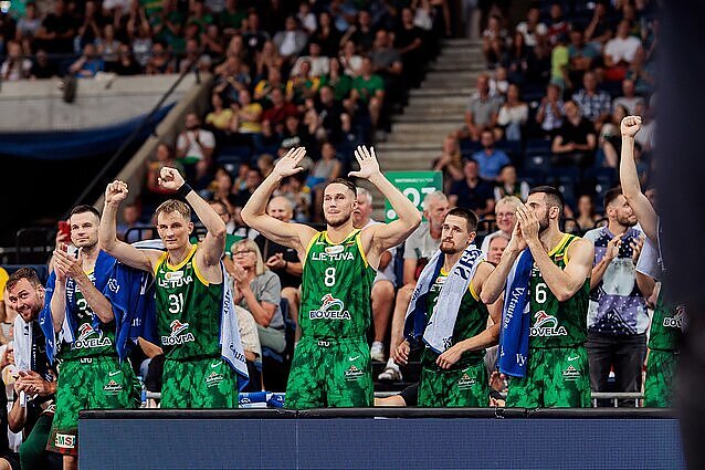 Sportas. Orai. Lietuvos vyrų krepšinio rinktinė pirmose draugiškose rungtynėse nugalėjo Ukrainos krepšininkus