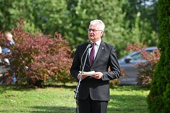 Medininkų žudynių 32-ųjų metinių minėjimas prie Medininkų memorialo Medininkų žudynių 32-ųjų metinių minėjimas prie Medininkų memorialo