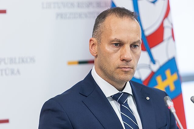 Prezidento patarėjo Dariaus Urbono ir STT vadovo Lino Pernavo spaudos konferencija