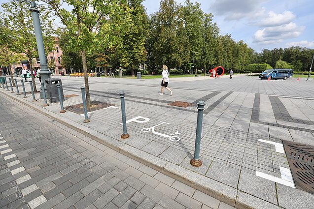 Vilniuje įrengtos el. paspirtukams skirtos stovėjimo vietos 