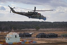 Baltarusijos karinis sraigtasparnis (asociatyvi nuotr.)