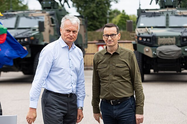Gitanas Nausėda i Mateusz Morawiecki