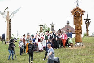 Angelų kalvoje atidengtas pasaulio lietuvių angelas Angelų kalvoje atidengtas pasaulio lietuvių angelas
