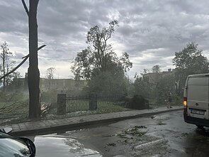 Storm in Žagarė