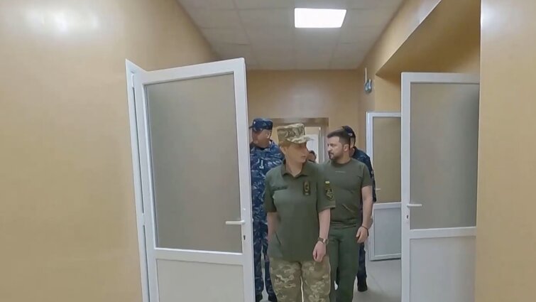 Ukrainoje sulaikyta įtariama Rusijos agentė: manoma, kad prisidėjo planuojant apšaudyti Mykolajivo sritį per Zelenskio vizitą