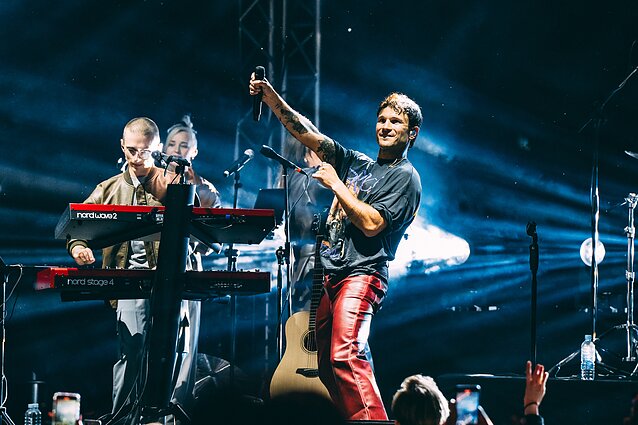 Vaido Baumilos koncerto Trakuose akimirka