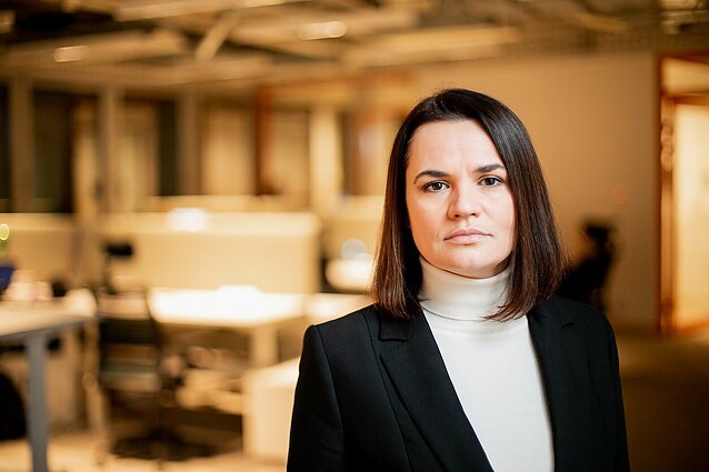 Žinios. Sviatlana Cichanouskaja: Baltarusijos visuomenė, nepaisant diktatoriaus režimo, sieks vienintelio tikslo – grąžinti į šalį demokratiją