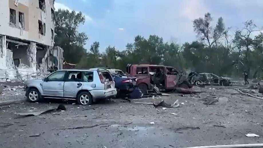 Rusijos karas prieš Ukraina. Raketos ataka prieš Zaporižią