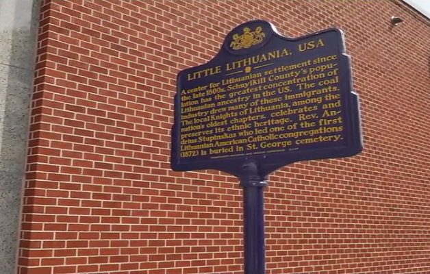 Little Lithuania sign in Shenandoah