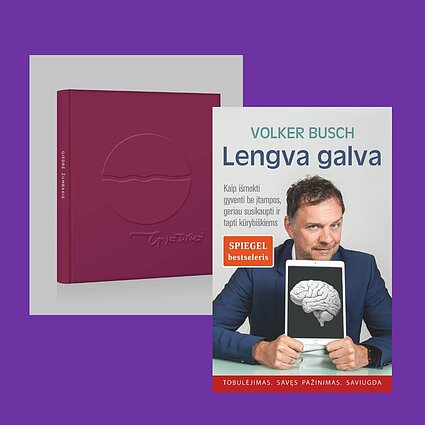 Ką man skaityti? Knyga-albumas „Giedrė“ ir „Lengva galva. Kaip išmokti gyventi be įtampos, geriau susikaupti ir tapti kūrybiškiems“