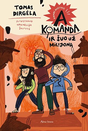Knygos „A komanda ir šuo už milijoną“ viršelis Knygos „A komanda ir šuo už milijoną“ viršelis