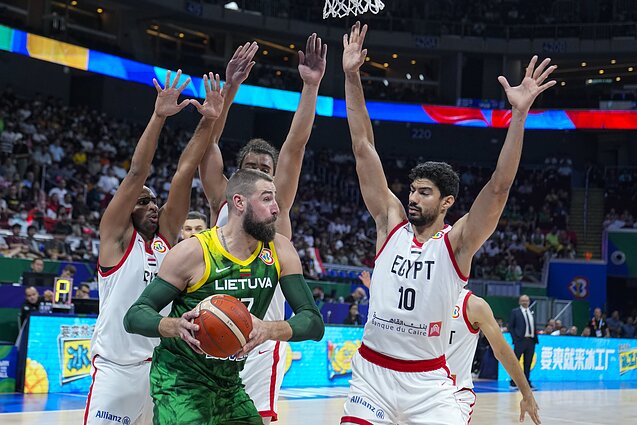 Jono Valančiūno, Donato Motiejūno ir Margirio Normanto komentarai pirmųjų rungtynių pasaulio čempionate