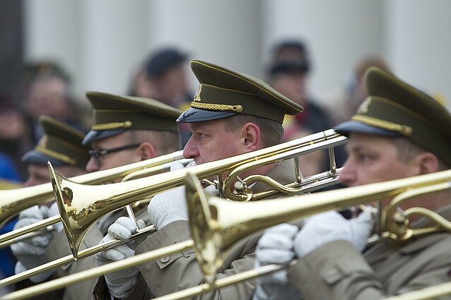 Festivalis „Military Tattoo“: savaitgalį sostinės Katedros aikštėje karaliaus kariniai orkestrai