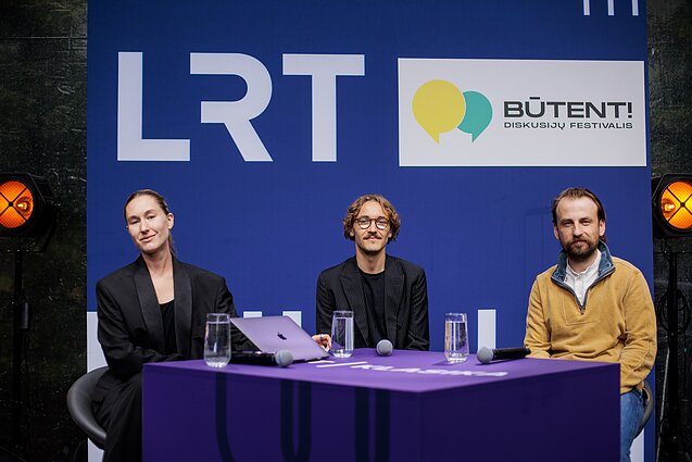Festivalis „Būtent!“. „Draugiška Lietuva“ scena. „Homo Cultus“ diskusija „Ar Lietuvos „minkštoji galia“ turi galios?“