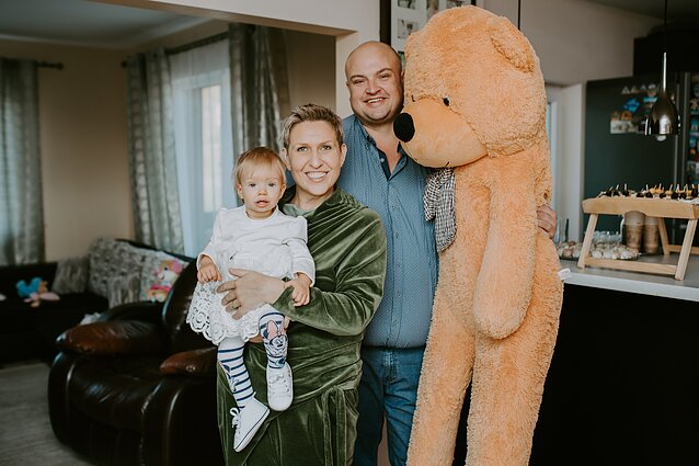 Laima su vyru Gediminu ir dukryte Emilija