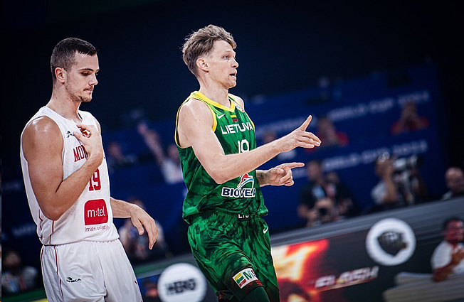 Mindaugas Kuzminskas po Lietuvos pergalės prieš Juodkalniją: pradžioje matėsi, kad buvome kiek įsitempę, bet po to pavyko įnešti energijos
