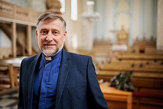 Biržų evangelikų reformatų klebonas Rimas Mikalauskas