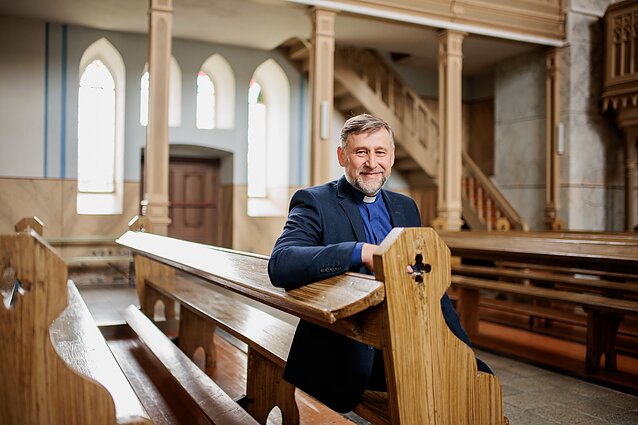 Biržų evangelikų reformatų klebonas Rimas Mikalauskas