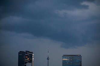 Rain clouds in Vilnius