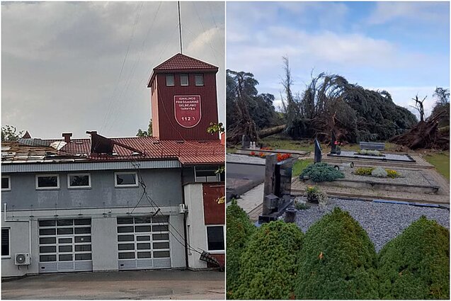Storm damage in Ignalina and Utena