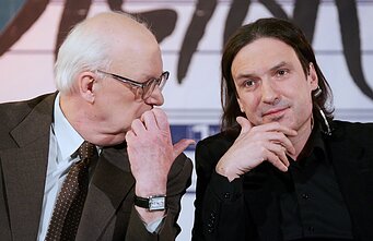Teisutis Makačinas „Eurovizijos“ atrankos komisijoje. 2011 m. 