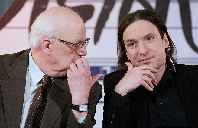 Teisutis Makačinas „Eurovizijos“ atrankos komisijoje. 2011 m. 