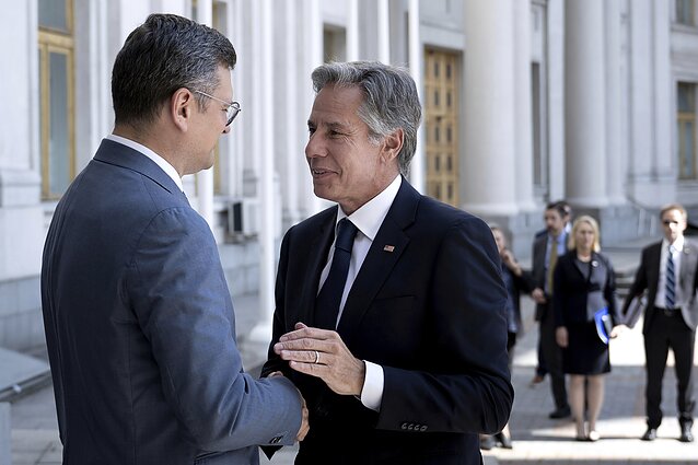 Blinkeno vizito Ukrainoje reikšmė – neeilinė: žada skelbti apie naują pagalbos paketą