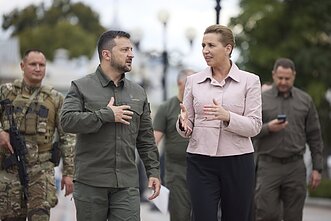 Volodymyras Zelenskis, Mette Frederiksen