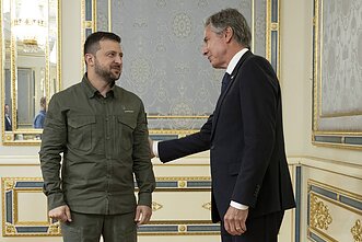Volodymyras Zelenskis, Antony Blinkenas